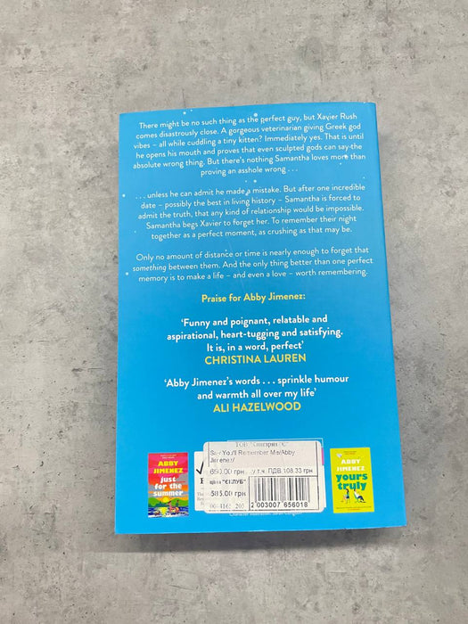 Say you’ll remember me