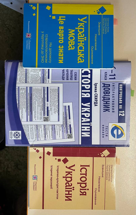 Довідник українська мова, історія України