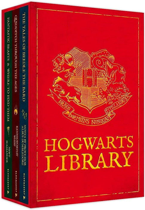The Hogwarts Library Boxed Set: Fantastic Beasts and Where to Find Them, Quidditch Through the Ages, The Tales of Beedle the Bard